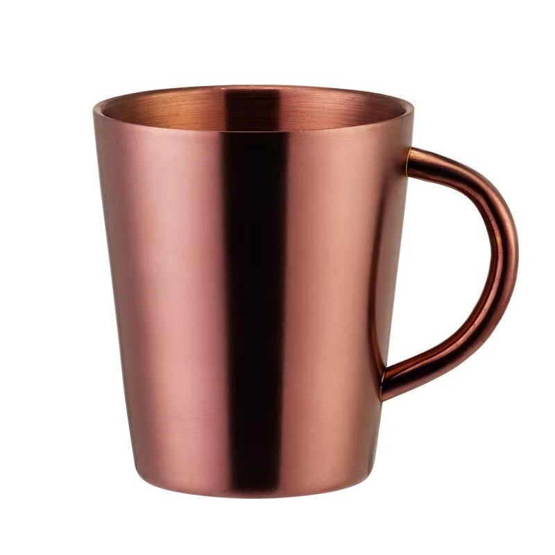 304 스트레이트 샌드 더블 레이어 핸들 260ml 로즈 골드