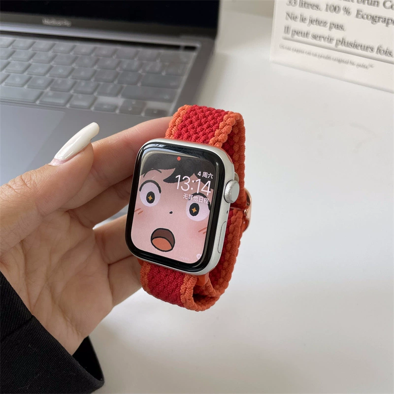 Apple, летний тканый ремешок для часов