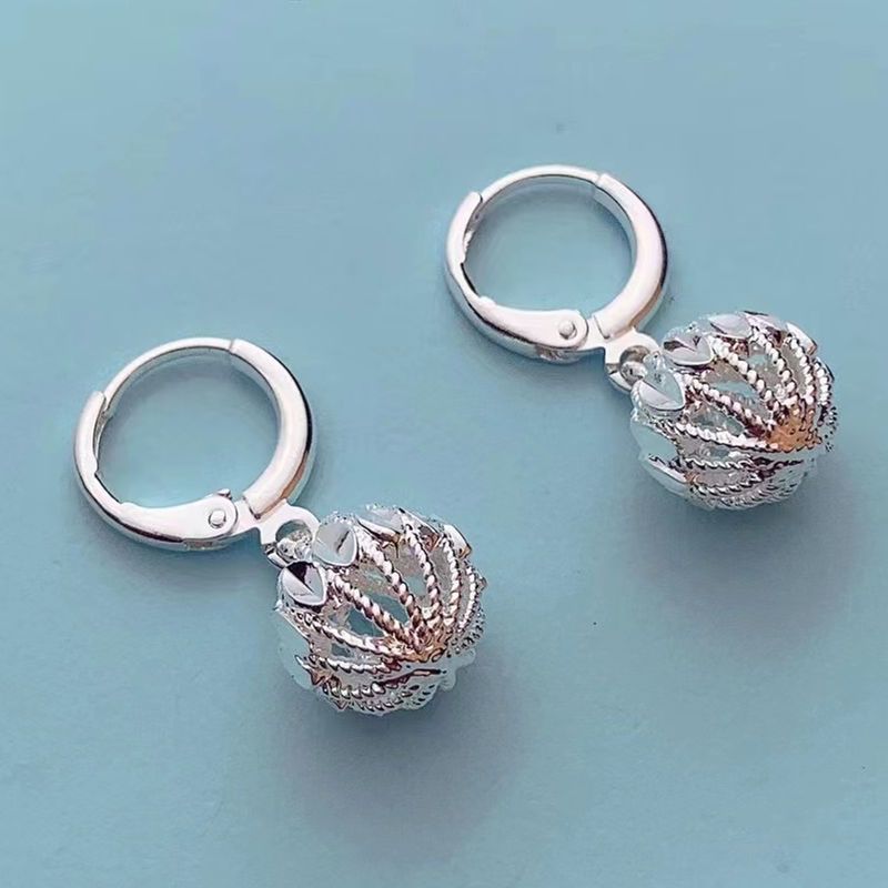 Plata real9999 pendientes de plata esterlina para mujeres nuevos pendientes de plata de fútbol delgados nuevos pendientes de plata antialérgicos chinos venta caliente