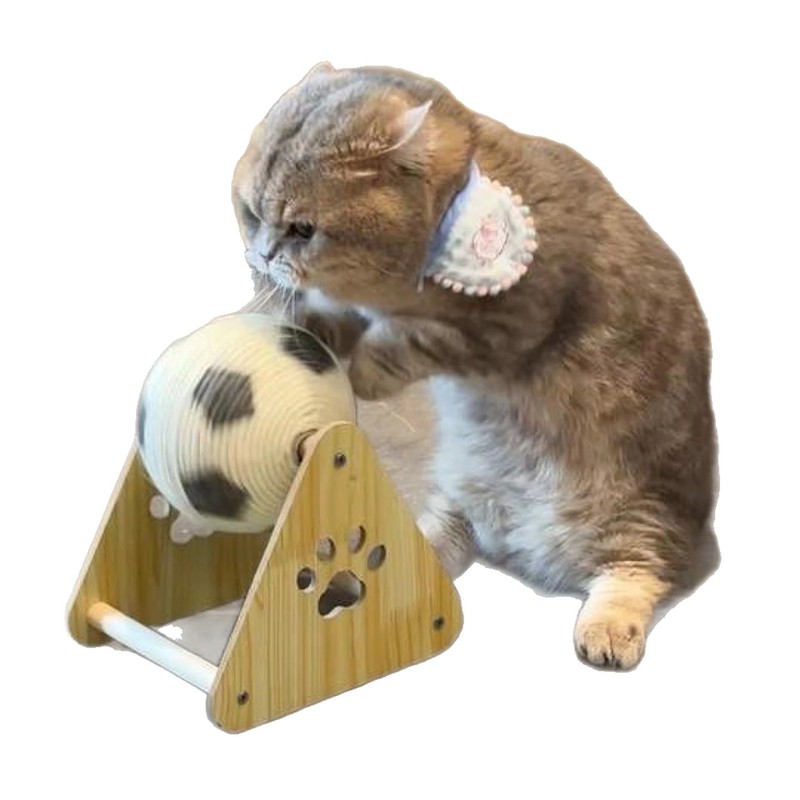 猫咪玩具立式猫抓球滚球剑麻猫抓板耐磨不掉屑自嗨磨爪猫爬架用品|undefined