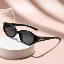个性高级感眼镜潮防紫外线男遮阳墨镜时尚跨境款菱形猫眼墨镜女