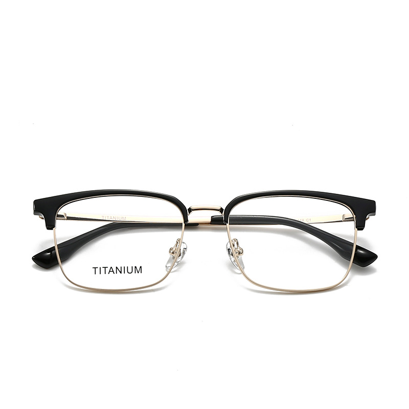 Gafas frescas de madera STUDIOMUKU, ligeras y guapas, gafas de cejas para hombres de negocios, marco para gafas, marco de todo fósforo para viajeros