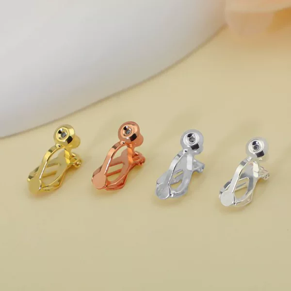 Triangle Clip Ear Clip Converter Ear Stud Ear Needle Bullet Conversion Ear Clip Accessories DIY Ear Clip without Ear Holes
