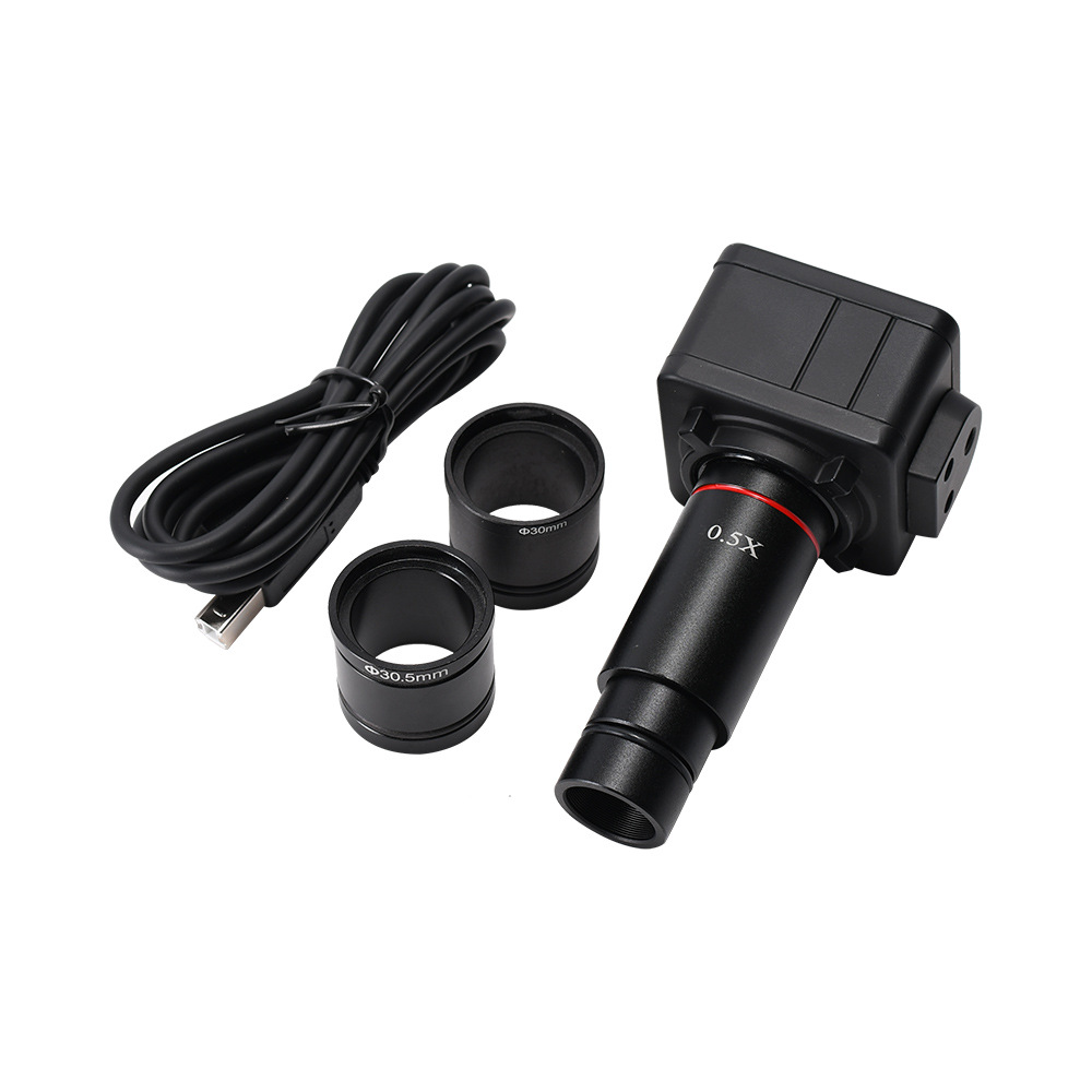 500 Megapixel High-Definition USB Industrial Camera Tri-Vision Stereo Microscope 0.5x Electronic Eyepiece Industrial Camera