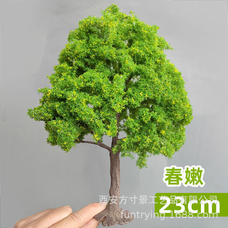 ミニチュア模型アップルツリー、砂盤造園DIY手工芸品、鉄線果樹、庭園風景装飾|undefined