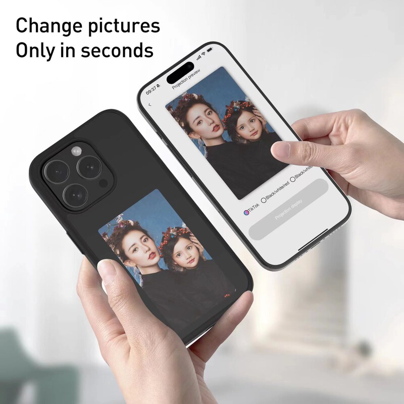 クロスボーダー墨水スクリーン携帯ケースNFCスクリーンDIY創作適用携帯電話iphone13から16promaxシリーズ|undefined