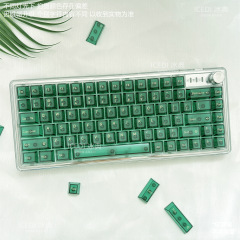 祖母绿原厂高透透明水晶磨砂表面雾透机械键帽磁轴小蜜蜂wooting
