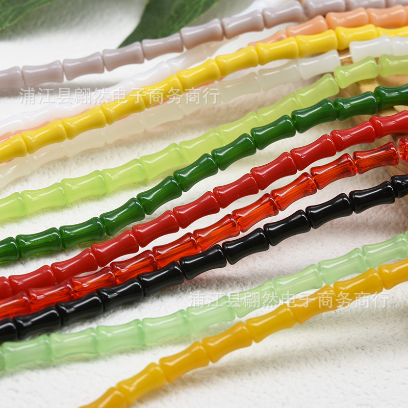 4x8mm small bamboo beads glass beads bracelet necklace diy handmade jewelry accessories material factory wholesale 4x8mm small bamboo beads glass beads bracelet necklace diy handmade jewelry accessories material factory wholesale