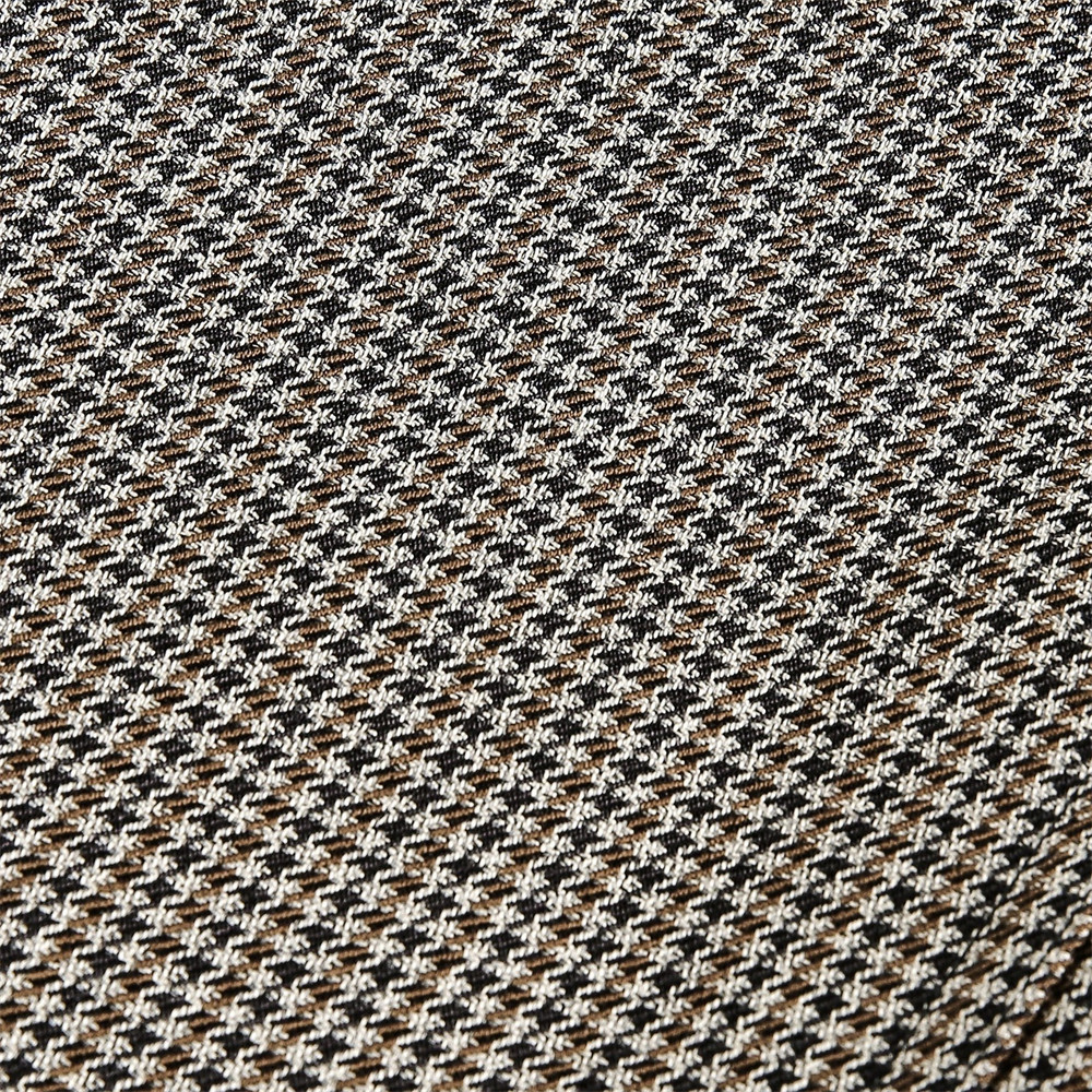 Mit Gürtel, strukturiertem Hahnentrittmuster, weitem Bein, trendige Herrenhose der Marke INS, kariert, locker, gerade geschnitten_voghion.com