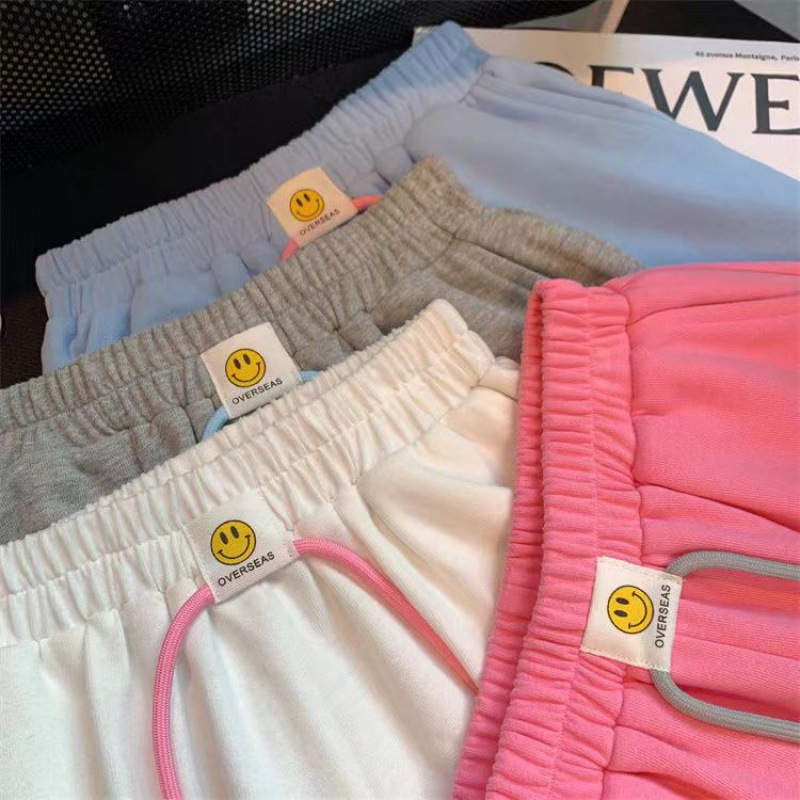 Girls' Pants Summer 2025 New Children's Sports Shorts Little Girl Color Loose Casual Five-Point Pants