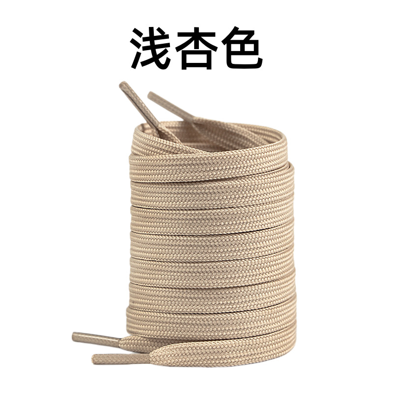 8mm de ancho poliéster doble capa plana engrosada cordón de zapato adaptar a la fuerza aérea No. 1 zapatos deportivos casuales cordón de zapato en stock image 19