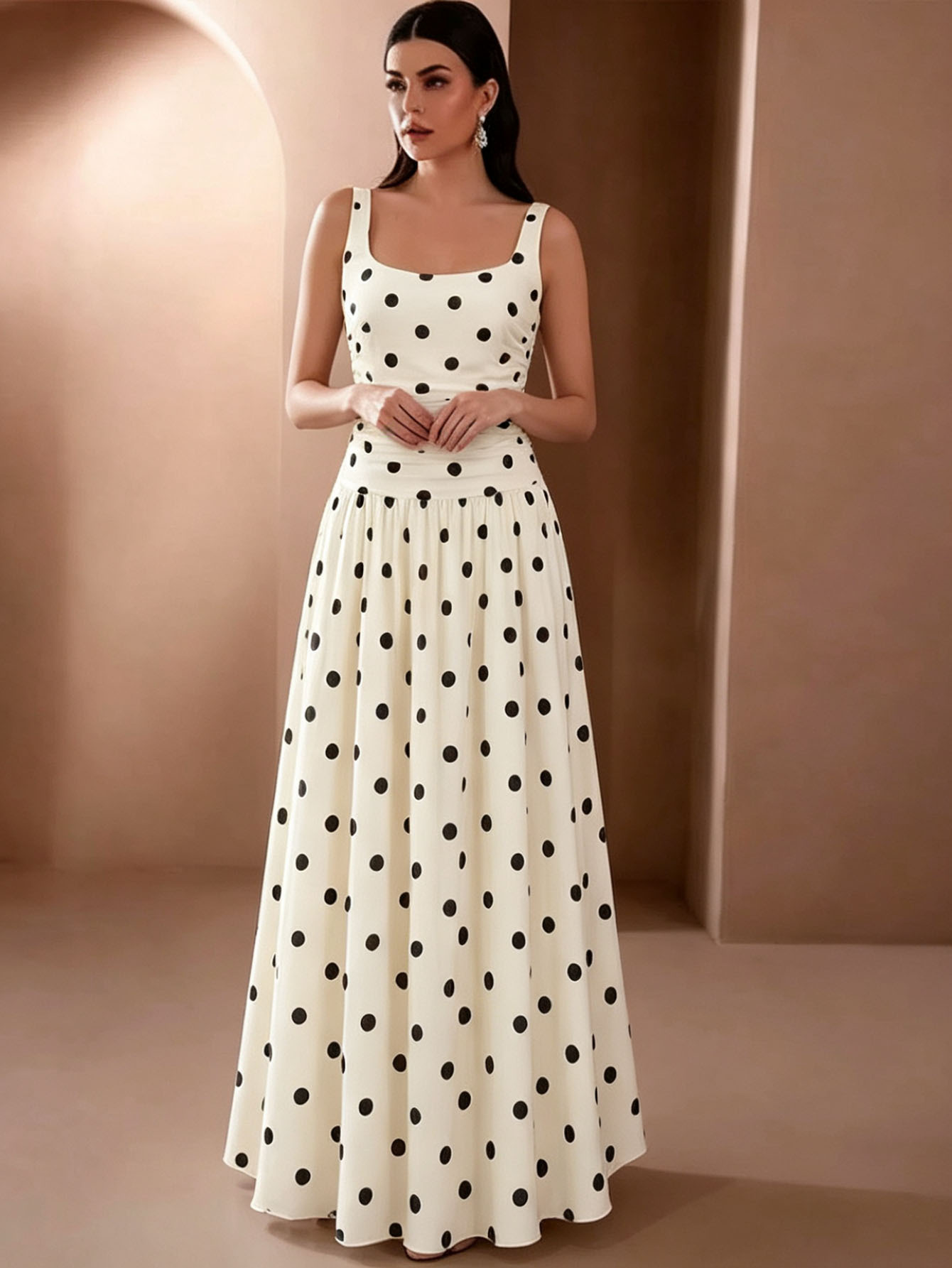 887W comercio exterior de Europa y los Estados Unidos nueva ropa de mujer Amazonas sexy punto de onda grande vestido de boda de fiesta