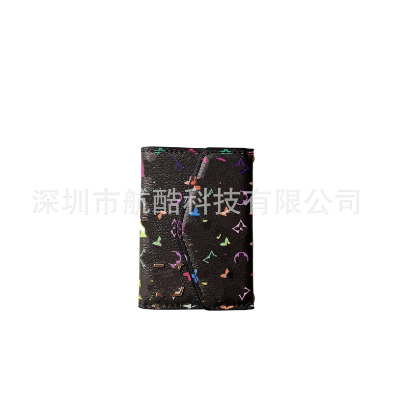 2025外贸新品白三彩系列欧美奢华皮质零钱包收纳包银行卡套卡夹|undefined