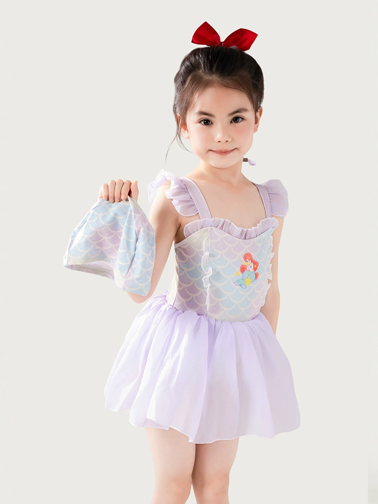 Swimwear, overall, children's trousers, cute small princess costume