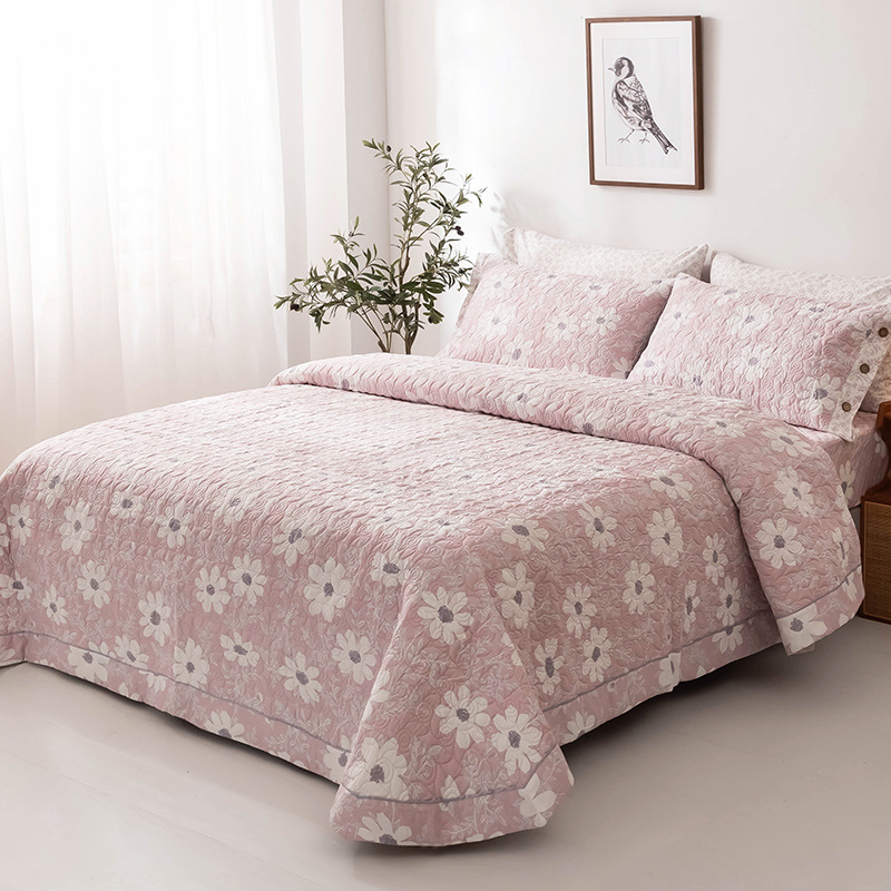 cubierta de cama de algodón intercalado de alta densidad, cubierta de cama de algodón intercalado de cuatro estaciones, cubierta de cama de quilting multifuncional