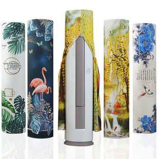One-piece delivery elastic cloth boot-free round air conditioner cover cabinet air conditioner dust cover cartoon Fresh