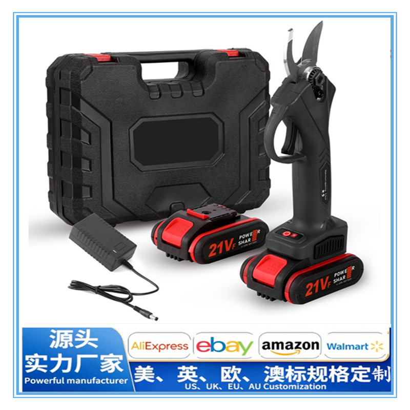 21V电剪刀电动修枝剪 充电式园林园艺果树锂电修枝剪无线树枝修剪