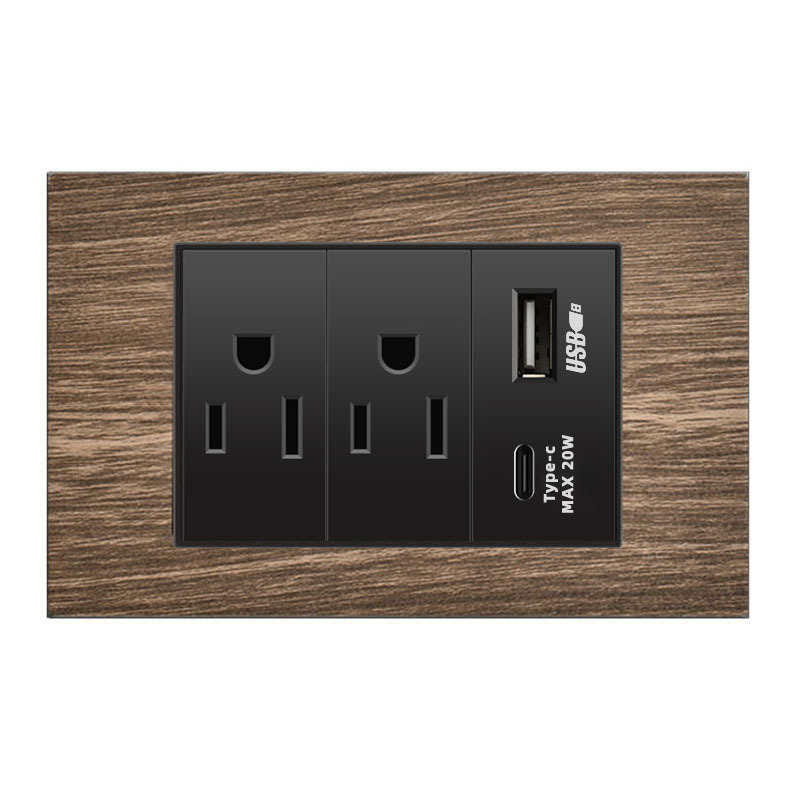 American three-hole * 2 USB + type-c 20W
