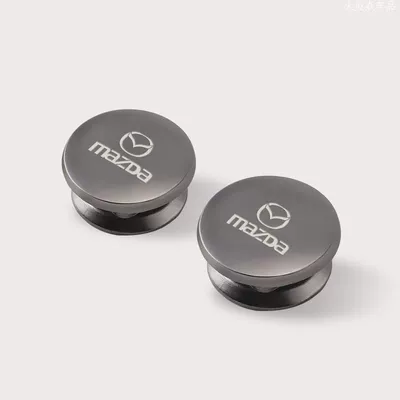 Car hanging Invisible Stickers, Seat Backs, Car - mazda-one-pair-cnc-carved-light-luxury-aluminum-alloy
