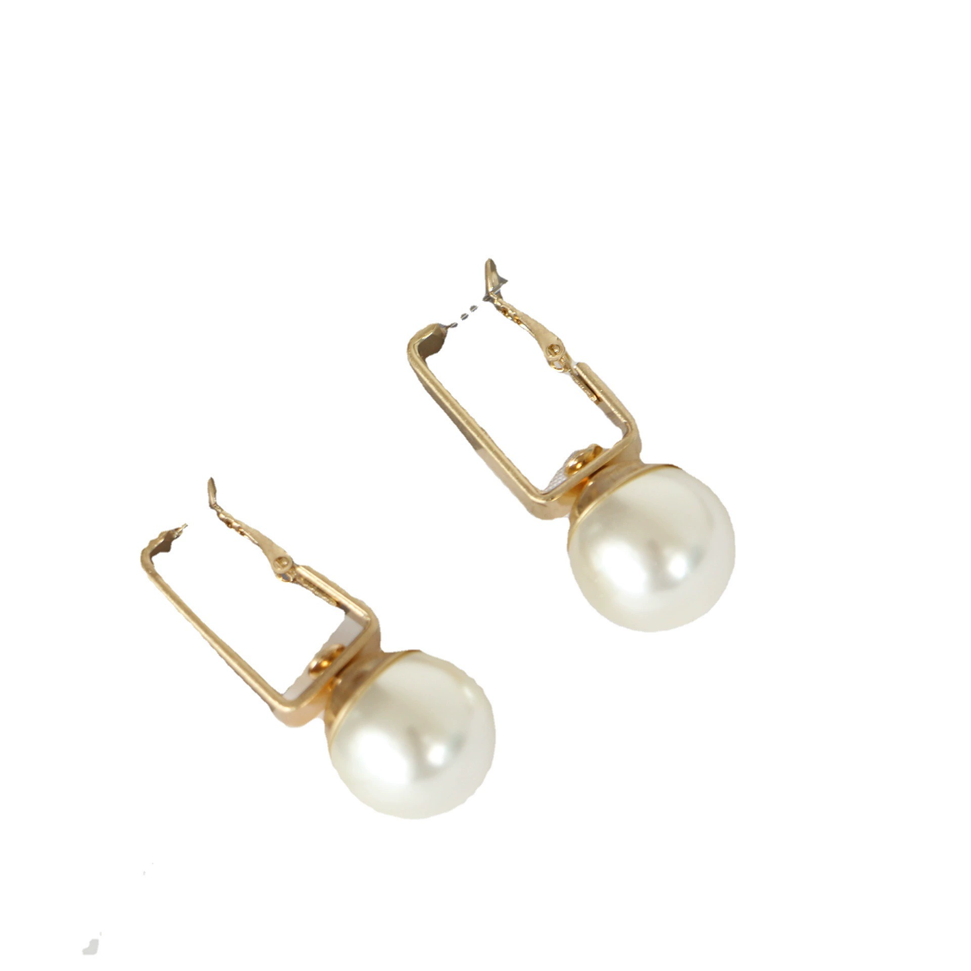 Design earrings from pearl, accessory, trend of season, wholesale