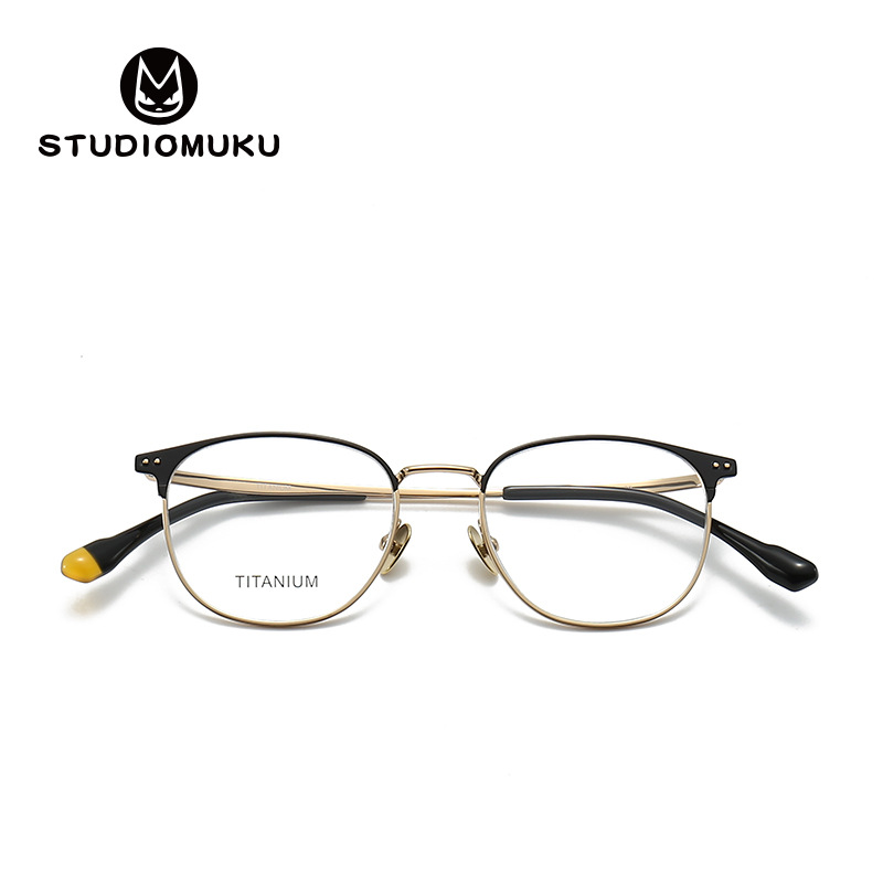 STUDIOMUKU Edición limitada de madera Cool diseñador marco de gafas de nicho marco de gafas de moda marco de gafas de placa