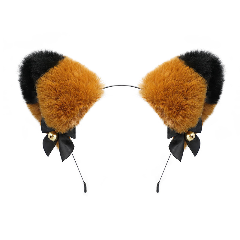 手作日系獣耳カチューシャかわいいぬいぐるみ猫耳Lolita頭飾りキツネ耳アクセサリー猫耳カチューシャ
