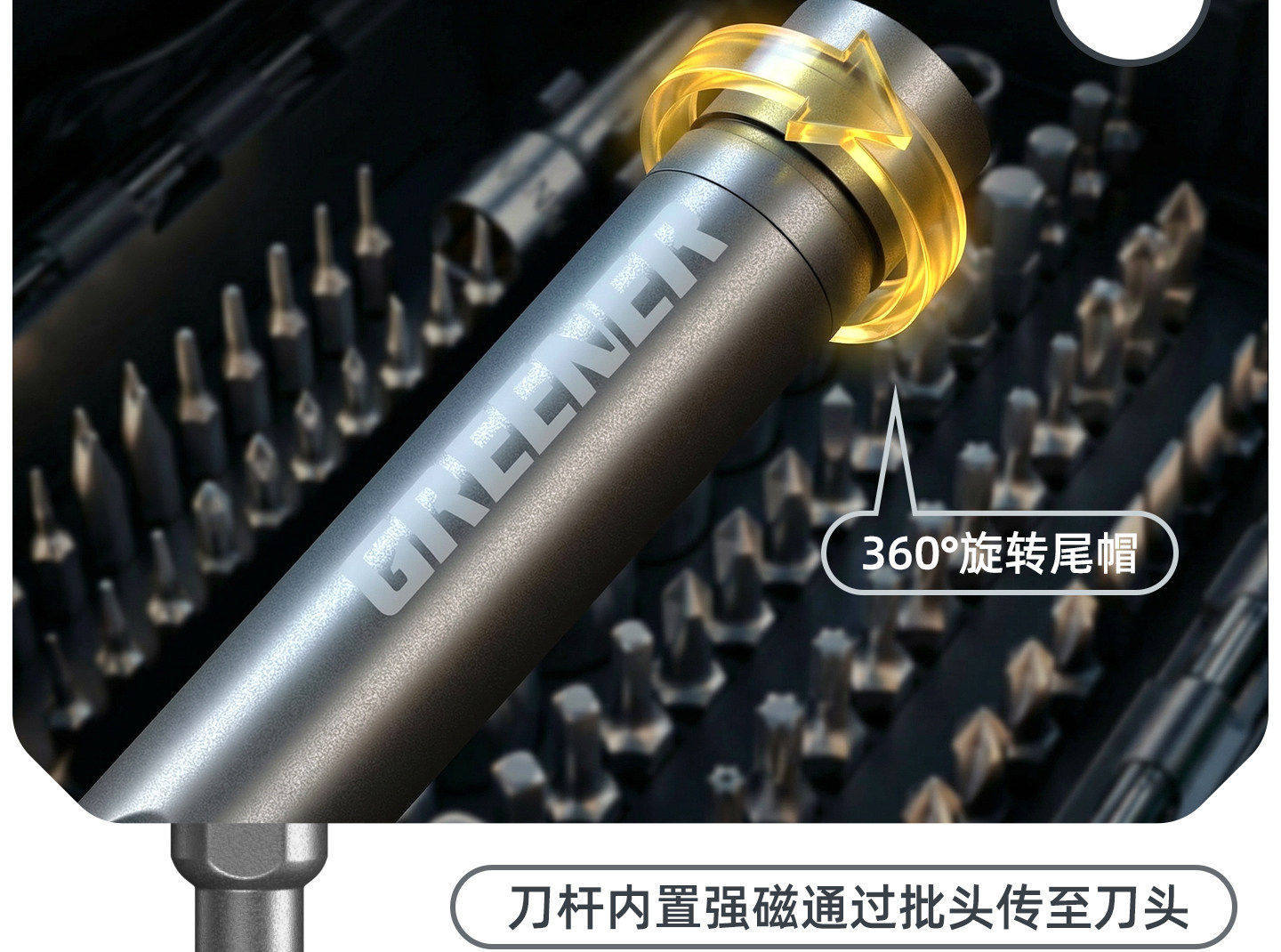 Green Forest [Moonlight Treasure Box] Ratchet Wrench Quick Dual-Use Mini Hex Key Three-In-One Socket Set