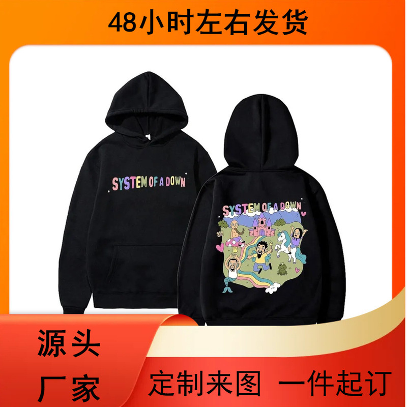 A Vintage-Style down Hoodie for Men and Women, High-Quality Hoodie for Men, Rock Band