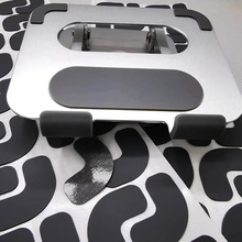 厂家硅胶垫片 防滑减震灰色网格硅胶脚垫自粘垫片