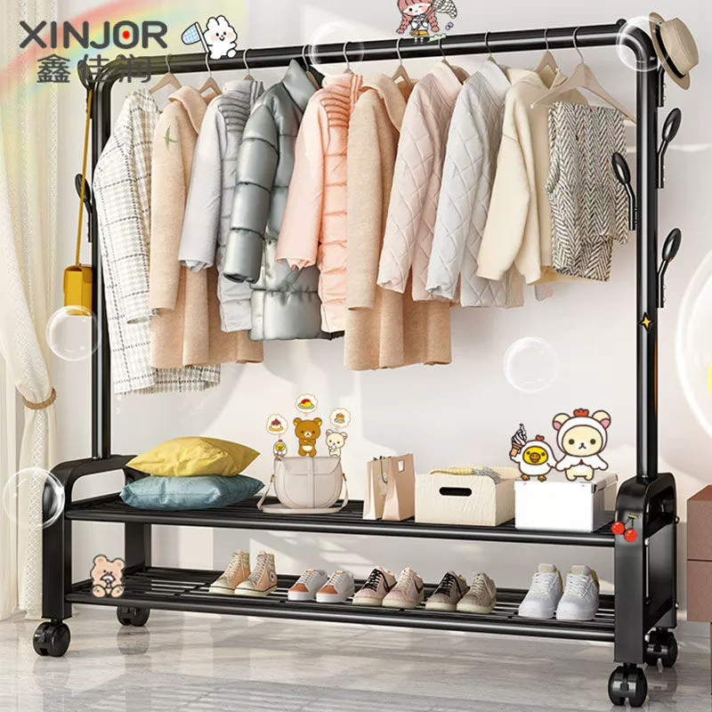 Однополюсная сушилка для одежды, напольная простая сушилка для одежды, сушилка для одежды для дома, спальни, складная вешалка для одежды в помещении, заводская