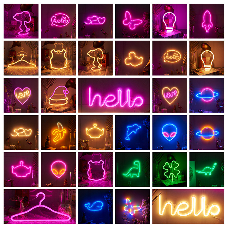 Casual Letter Dolphin Rocket Pc Indoor Night Lights display picture 1