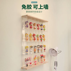 掛牆收納櫃娃娃透明亞克力泡泡瑪特手辦展示盒盲盒收納展示架