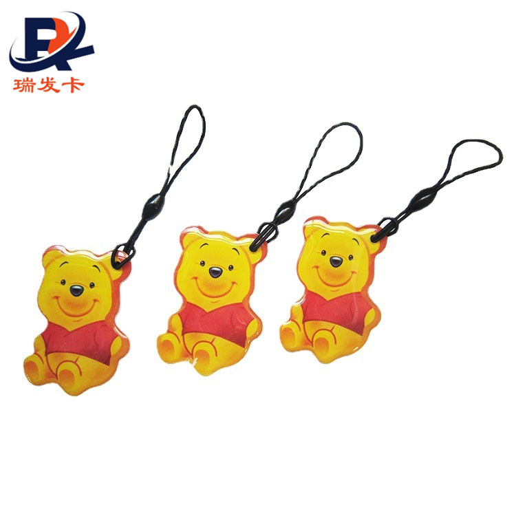软胶公仔PVC小熊钥匙扣T5577卡钥匙扣 IC/ID智能门禁卡硅胶钥匙扣