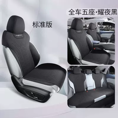 Dedicated to Geely Xingrui Seat Modelə uyğun (Original) oturacaq örtükləri - yao-night-black-xingrui-special-full-car-standard-edition-ventilated-and-breathable-special-car