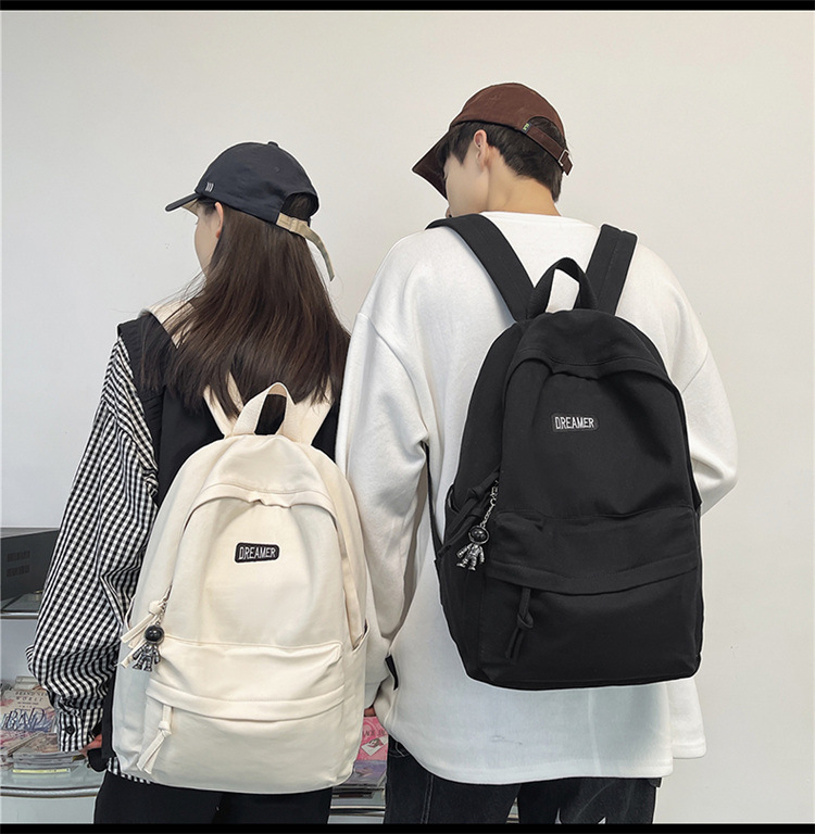 Rucksack Herren Universität Student Leinen Rucksack ins japanischer Stil einfach große Kapazität Reiserucksack Gymnasium Mittelschule Schüler Rucksack