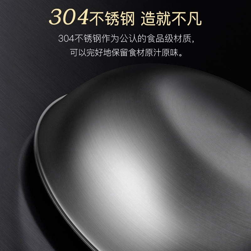 康巴赫二代不鏽鋼炒鍋官方旗艦不粘鍋電磁爐燃氣平底鍋炒菜鍋家用