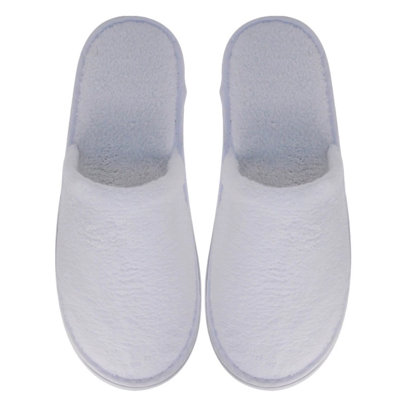 LOGO Star Hotel B&B Дышащие домашние коралловые бархатные тапочки Производитель дорожных принадлежностей Оптовая продажа одноразовых тапочек