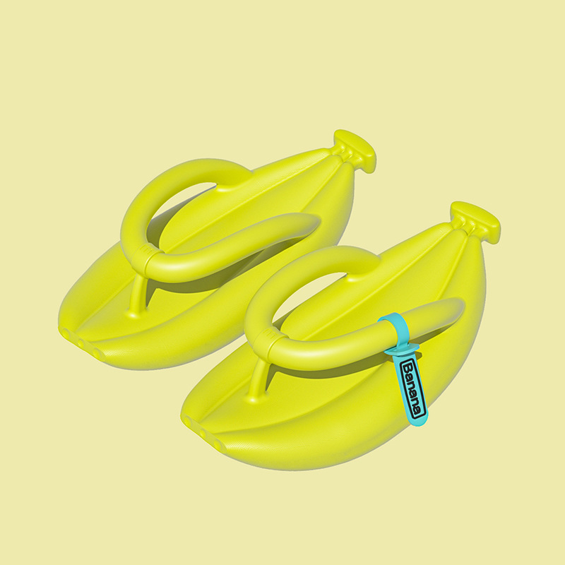 Fluorescence green flip flops