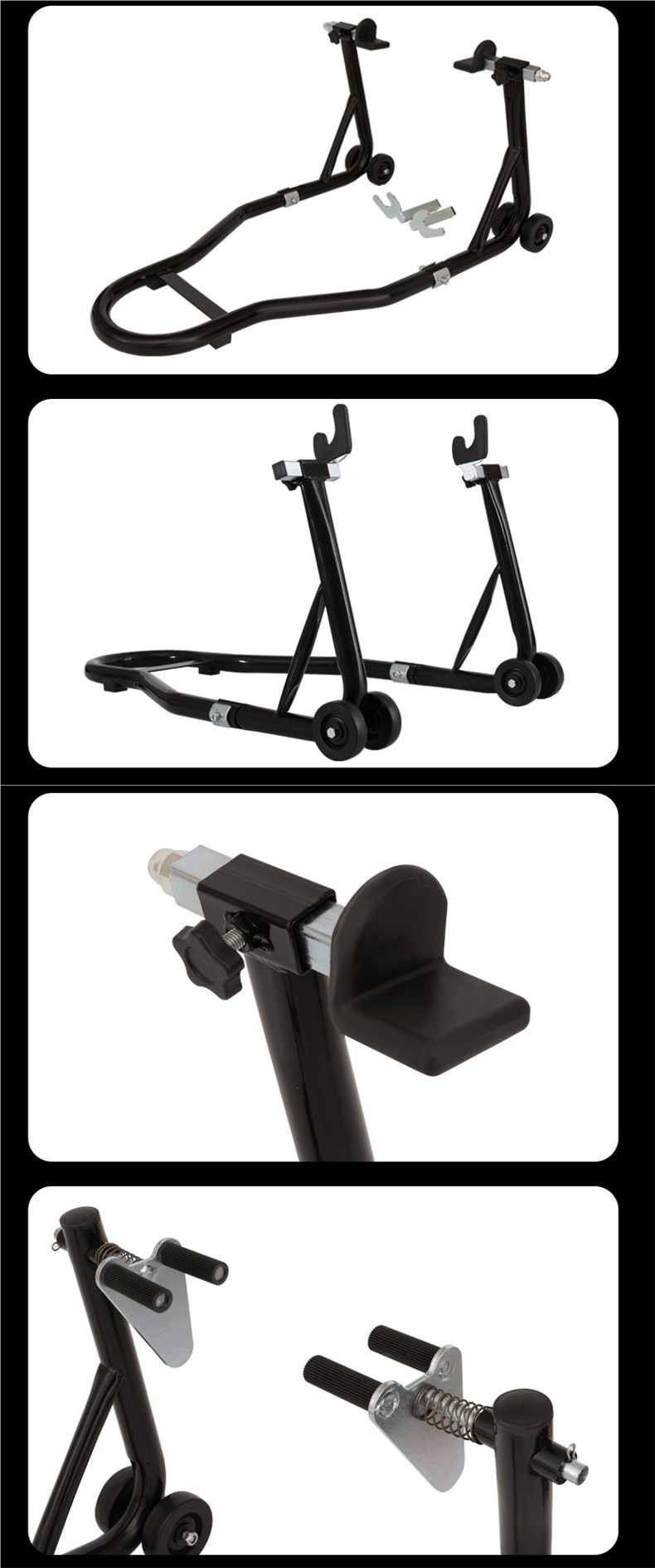 New Motorcycle Lift Frame Rear Wheel Bracket Motorcycle Parking Rack Maintenance and Repair Tools Parking Lift Support Frame