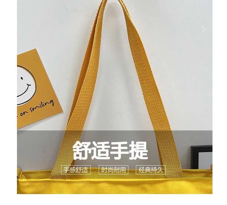 Large-capacity women's bag manufacturer in stock, fashionable Korean-style single-shoulder canvas bag, ins, high school and college students' hand-held tutorial bag undefined