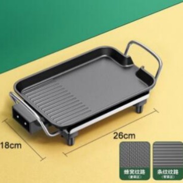 迷你家用多功能电烧烤炉无烟不粘锅电烤盘便携烤鱼烤肉盘厂家直销