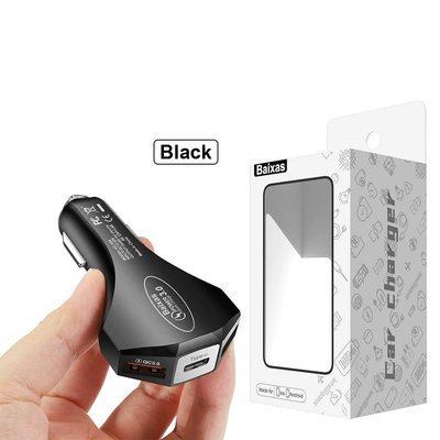 Mobil şarj cihazları 3. One Drag Three QC - baixas-qc30-black-small-package