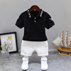 Summer summer clothing, children's set, polo for boys, 2023 collection, children's clothing, with short sleeve, wholesale