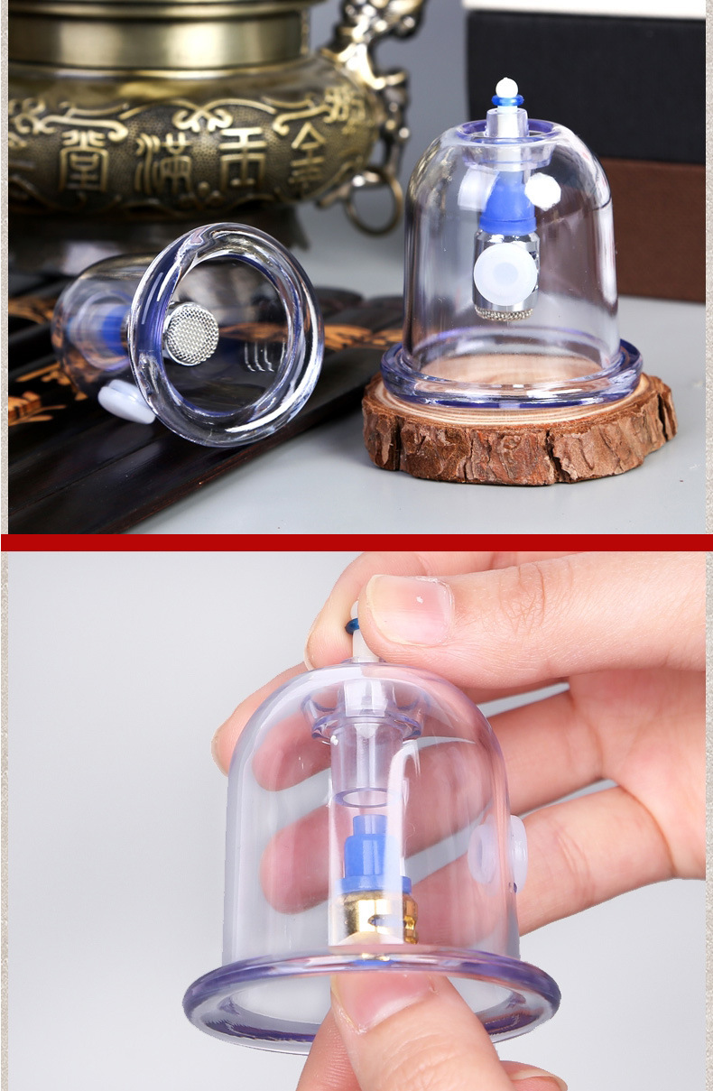 Traditional Chinese Medicine Qi and Blood Cupping Device, Air Extraction 27-Cup Set for Home Self-Care detail image