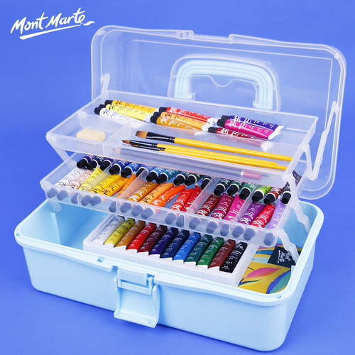 Montmartre gouache paint set manufacturer wholesale children's paint 12 colors acrylic painting paper pen 6ml gouache paint