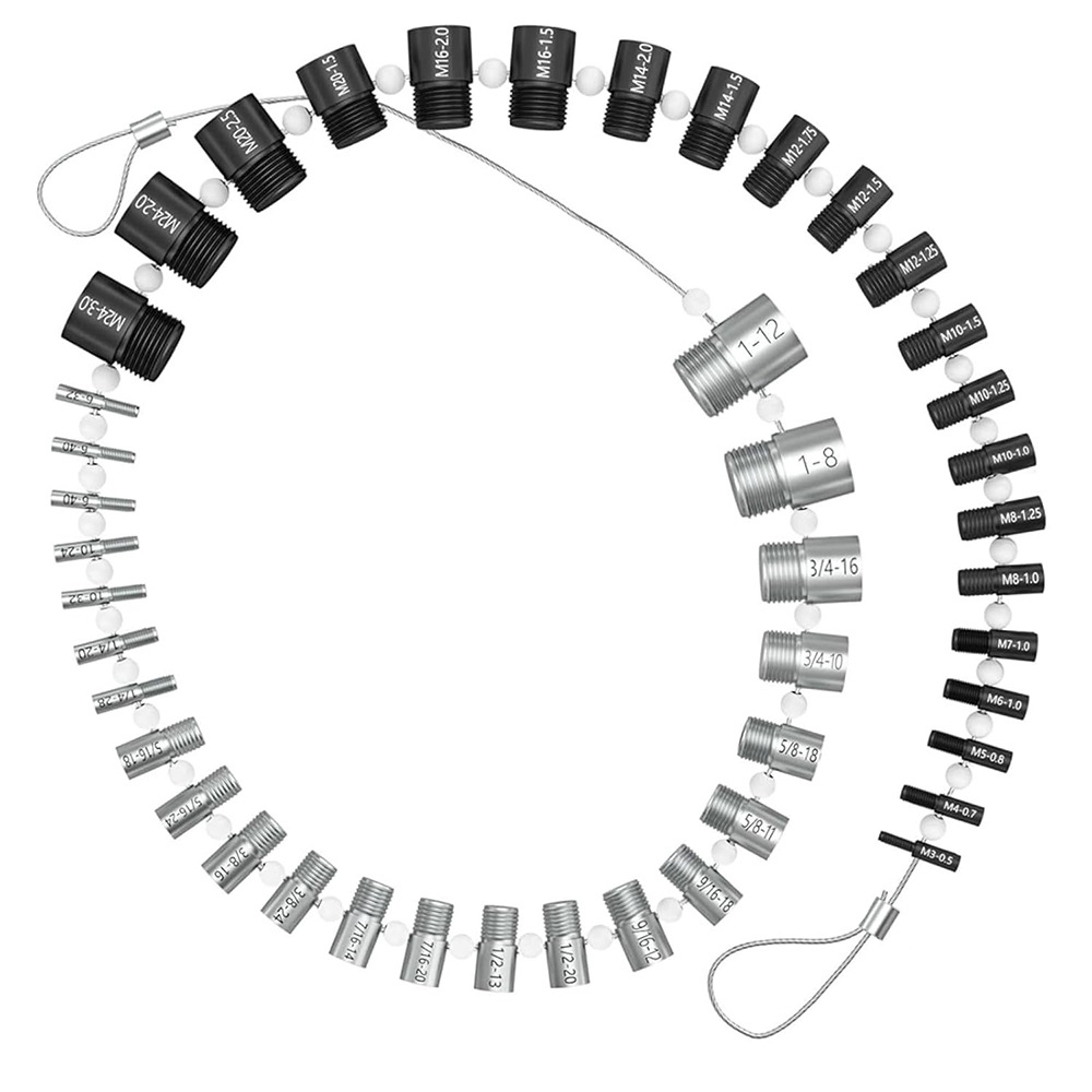 44개 나사 및 너트 검사기 세트