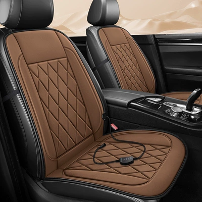 Car heated seat cushion, winter electric heating 12V seat pad, winter single-seat and dual-seat warming pad for driver and passenger
