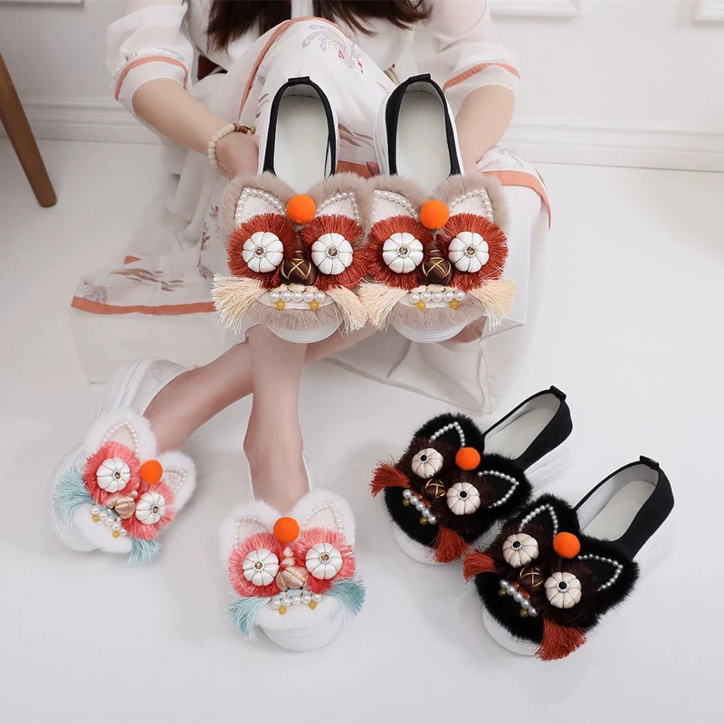 2025 новый тигровый туфли весной