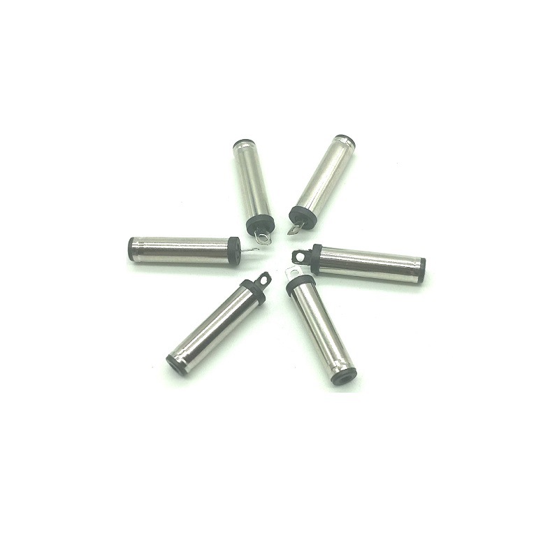 DC4.0*1.35音叉公头镀镍黑胶 TV4.0*1.35*20MM公头