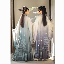 古风汉舞唐(黄鹤楼)汉服魏晋风交领齐腰襦裙中国风男女套装春夏